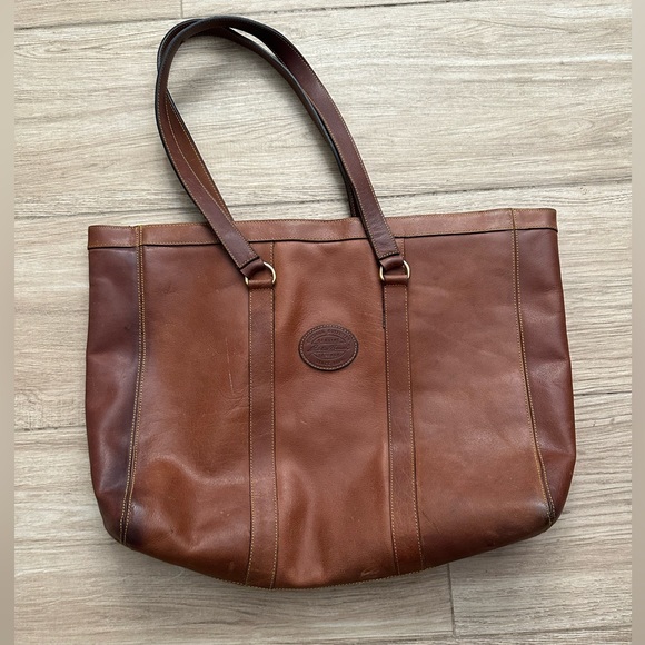 Eddie Bauer Bags Eddie Bauer Genuine Leather Tote Poshmark